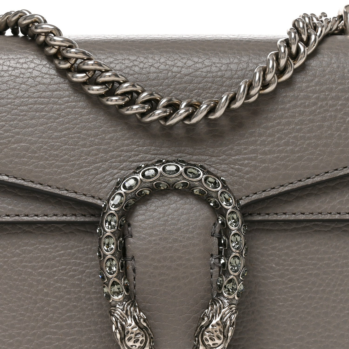 Calfskin Mini Dionysus Shoulder Bag Dusty Grey