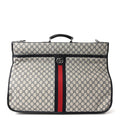 GG Supreme Monogram Web Savoy Garment Bag Beige Blue