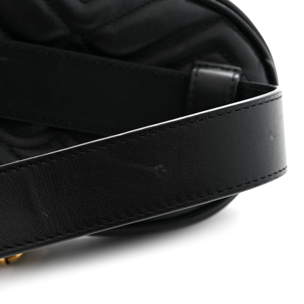 Calfskin Matelasse GG Marmont Belt Bag 85 34 Black
