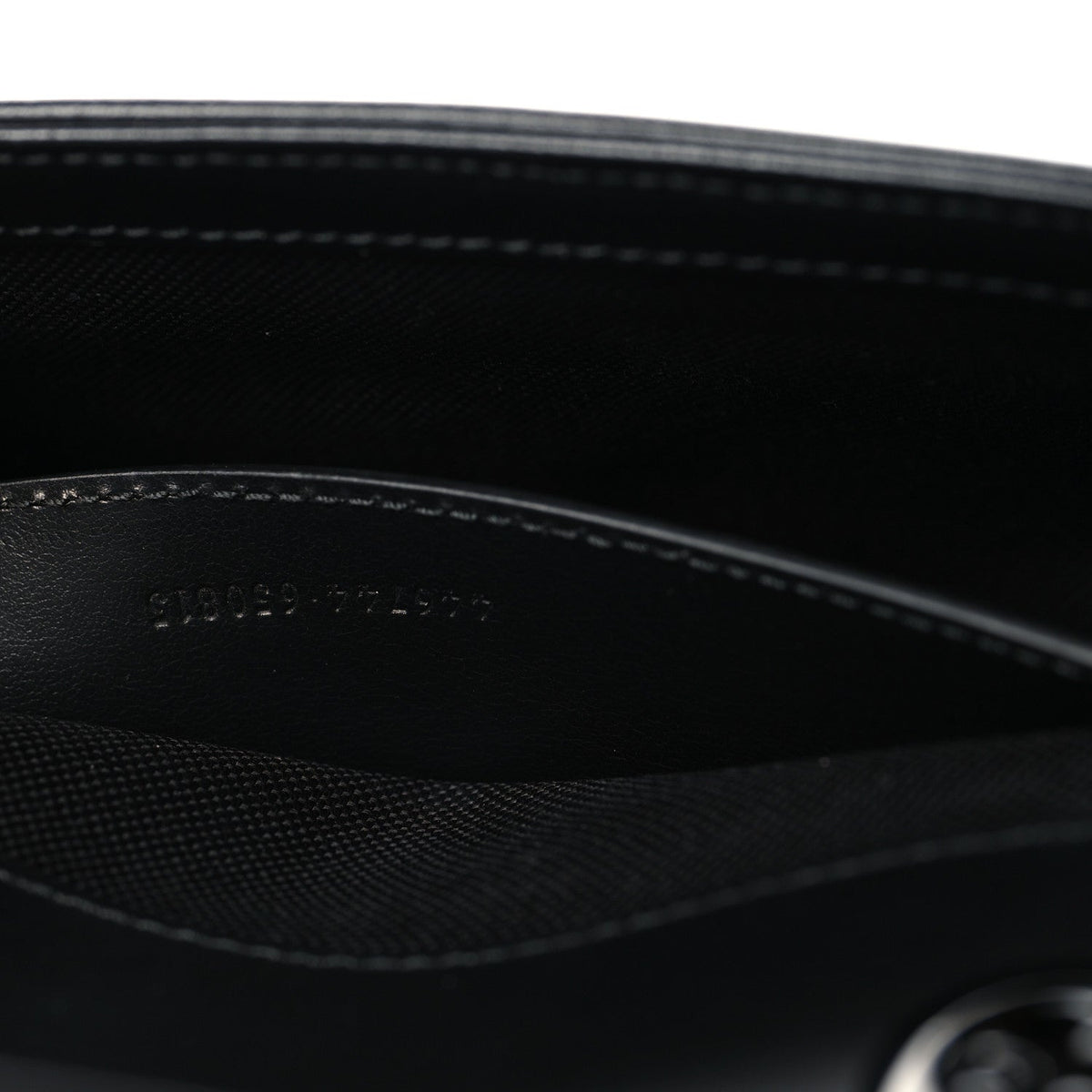 Calfskin Matelasse Monochrome Mini GG Marmont Shoulder Bag Black