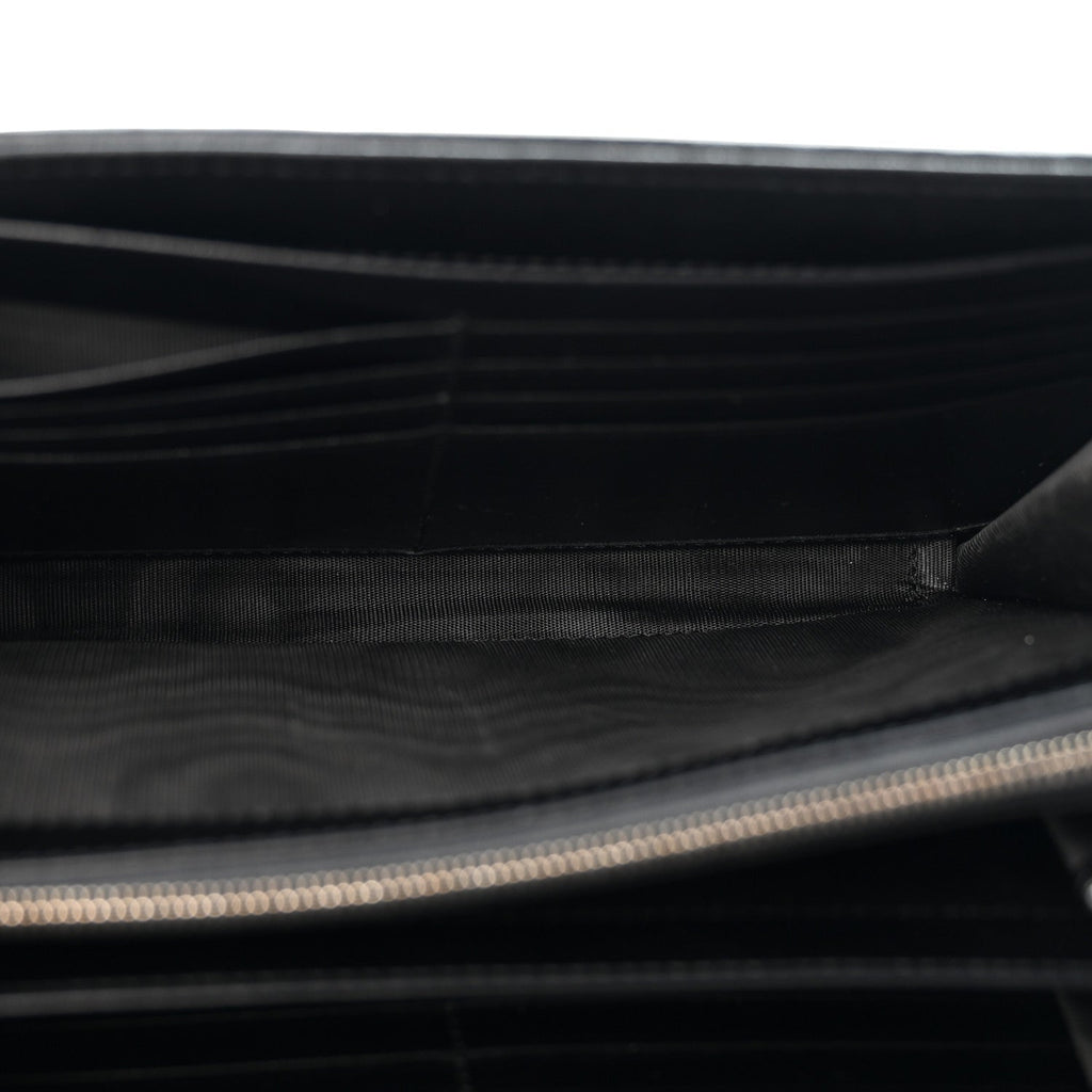 Calfskin Matelasse Aria GG Marmont Chain Wallet Black