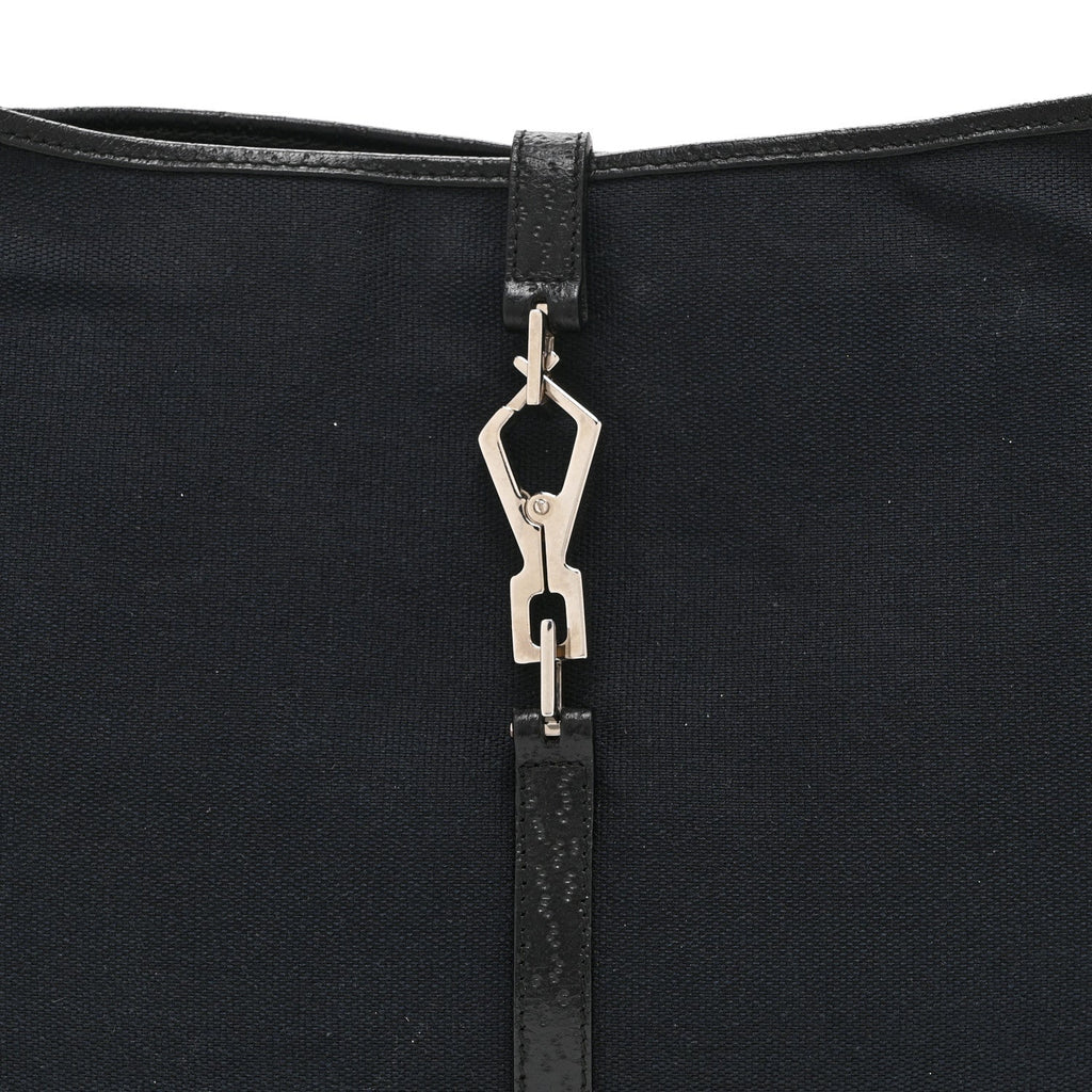 Canvas Small Jackie O Hobo Black