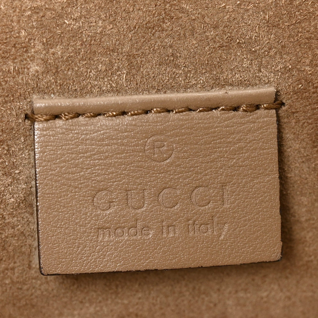 GG Supreme Monogram Small Dionysus Shoulder Bag Taupe