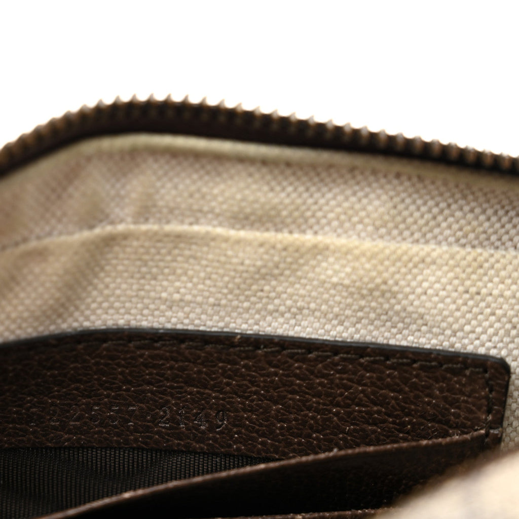 GG Supreme Monogram Textured Dollar Calfskin Web Mini Ophidia Convertible Shoulder Bag Beige Ebony New Acero