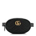 Calfskin Matelasse GG Marmont Belt Bag 75 30 Black