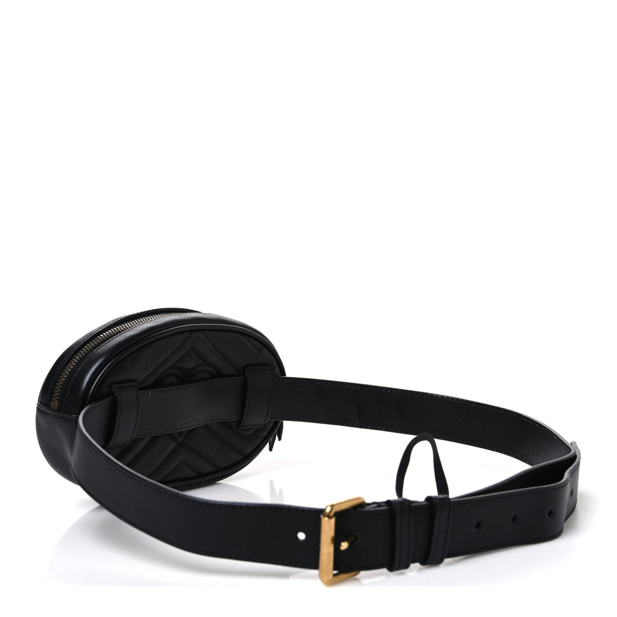 Calfskin Matelasse GG Marmont Belt Bag 95 38 Black