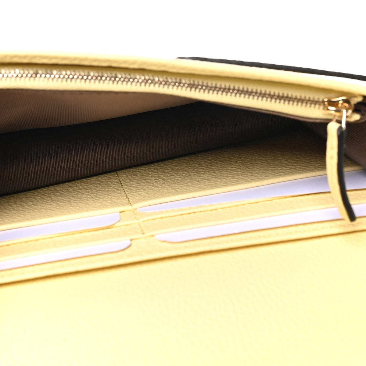 Dollar Calfskin GG Supreme Monogram Mini GG Marmont Chain Wallet Beige Light Yellow