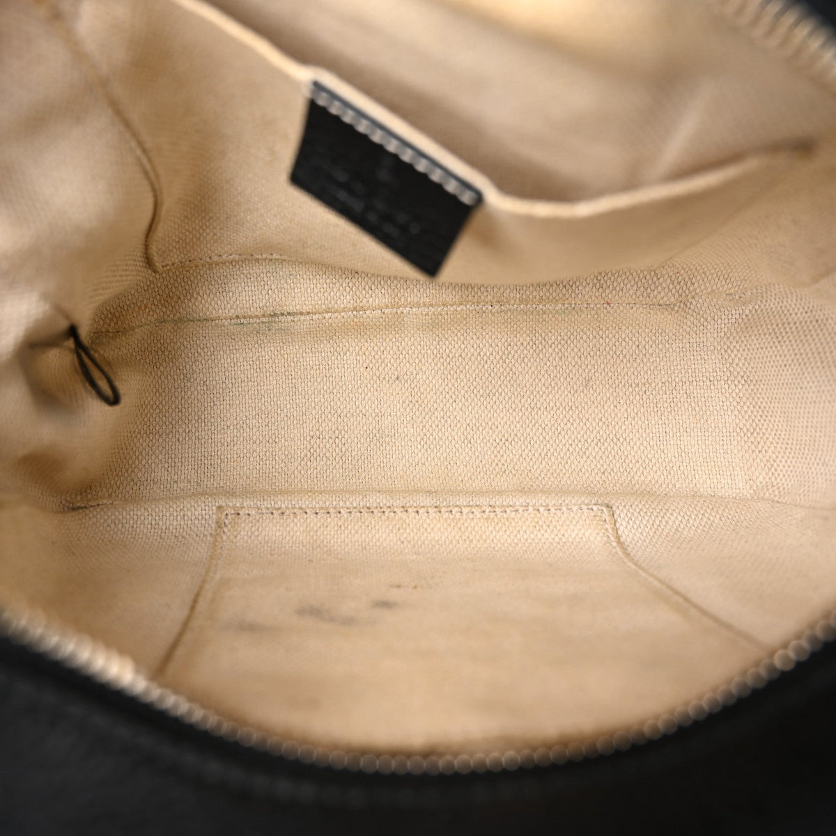 Pebbled Calfskin Small Soho Disco Bag Black