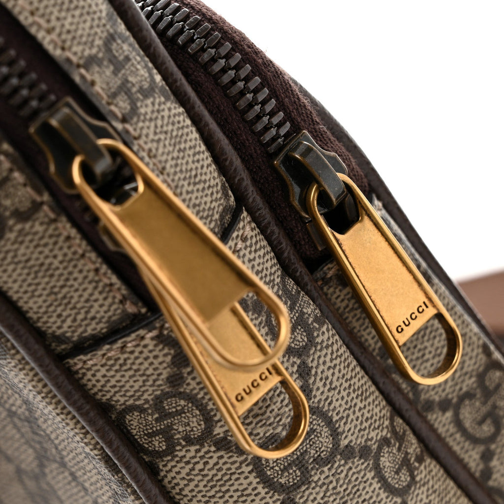 GG Supreme Monogram Web Mini Ophidia Messenger Brown
