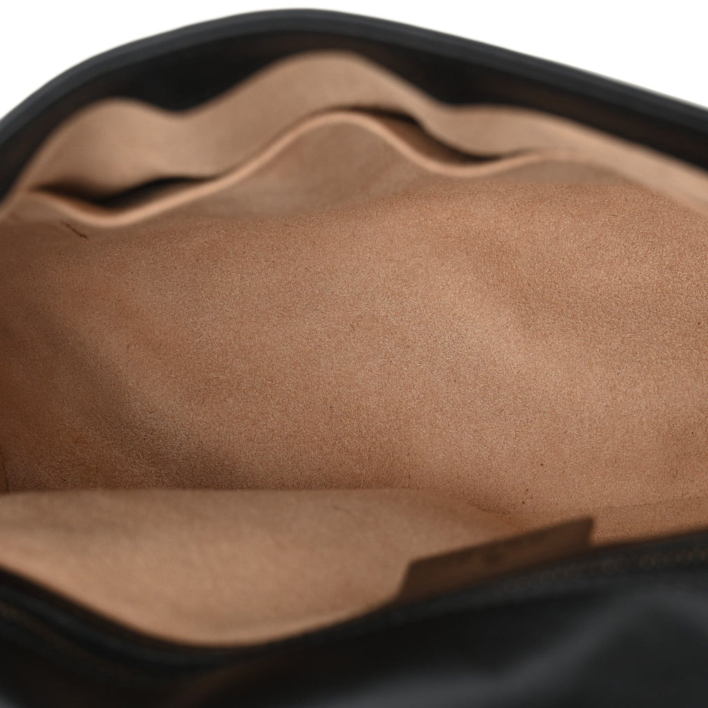 Calfskin Matelasse Medium GG Marmont Shoulder Bag Black