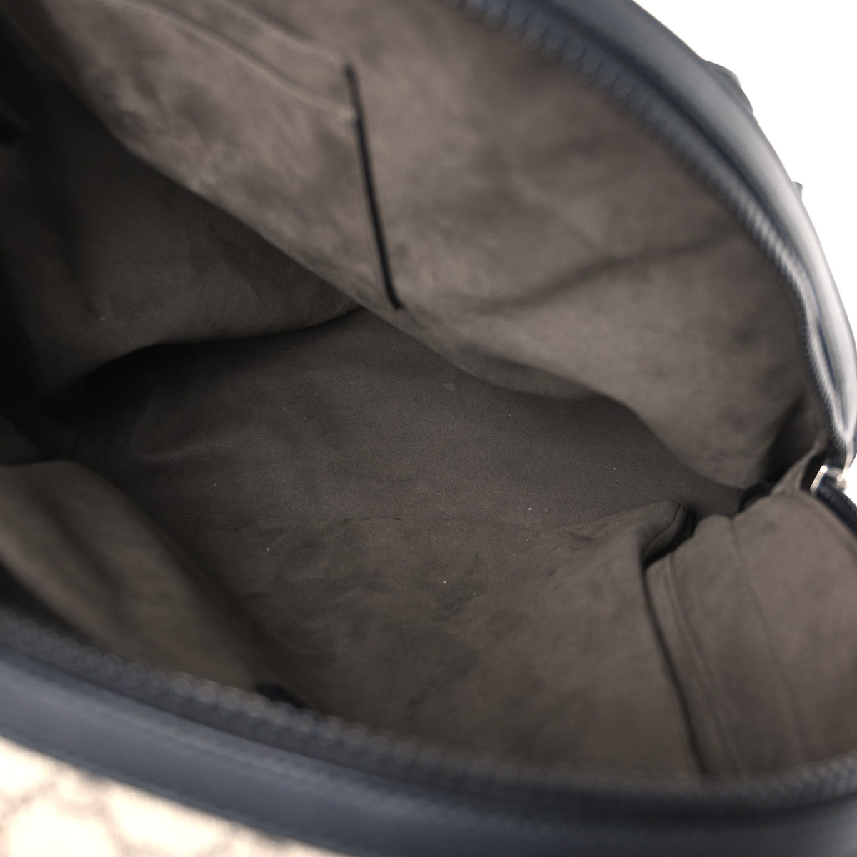 GG Supreme Monogram Medium Backpack Black