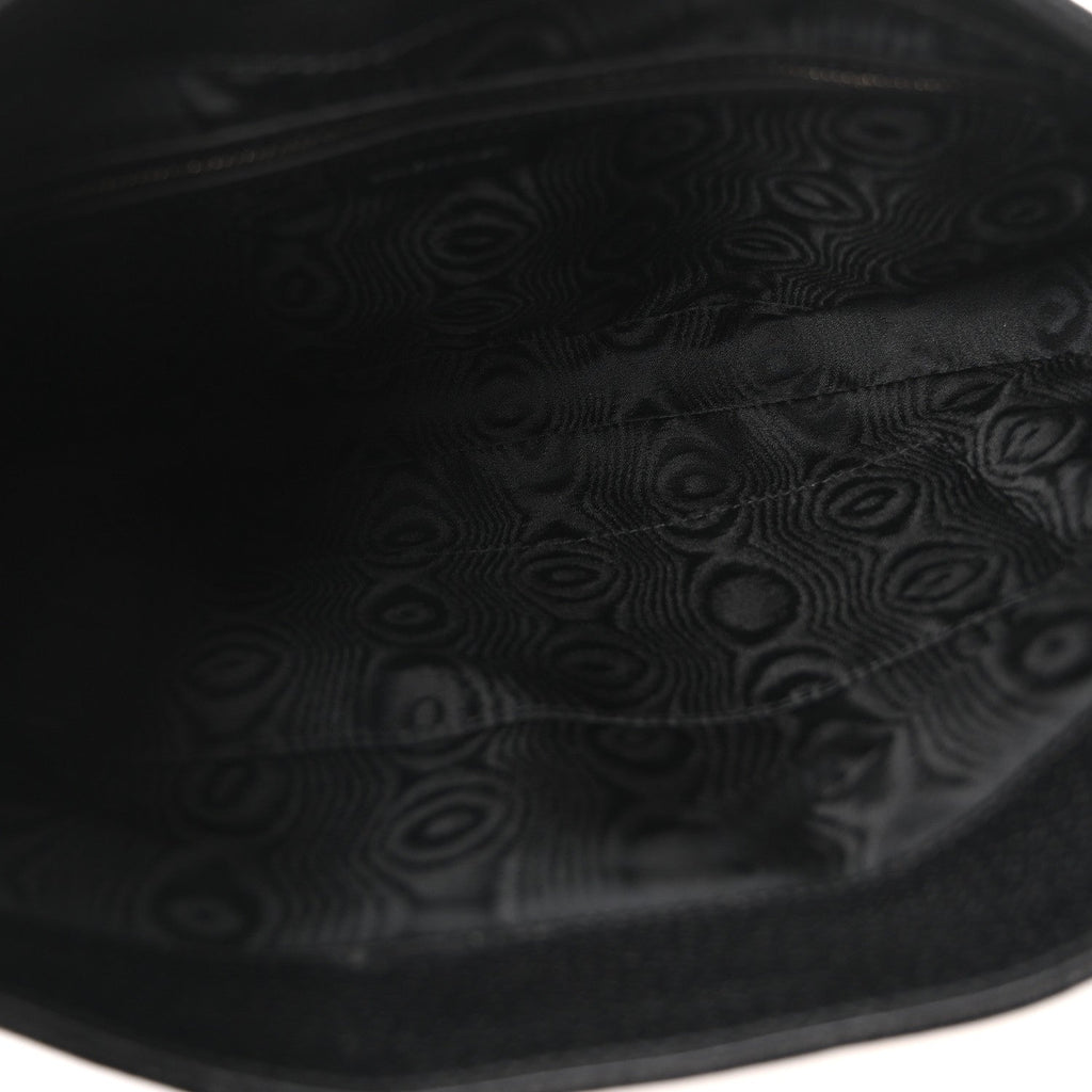 X BALENCIAGA Supreme Monogram Calfskin Web Medium Jackie 1961 Hobo Black