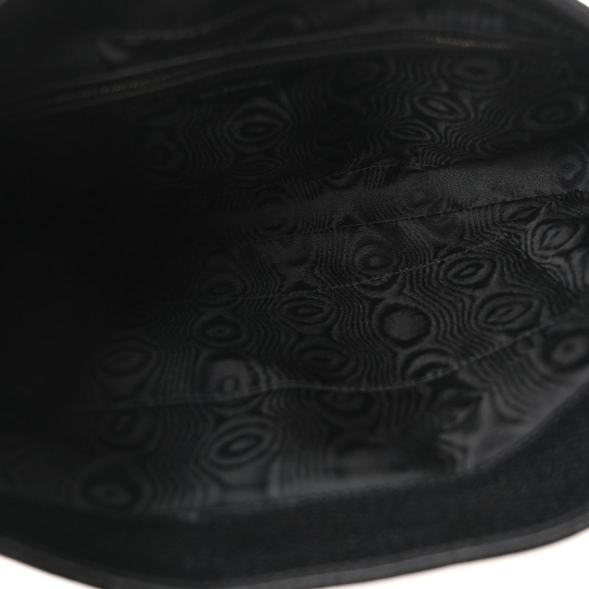 X BALENCIAGA Supreme Monogram Calfskin Web Medium Jackie 1961 Hobo Black