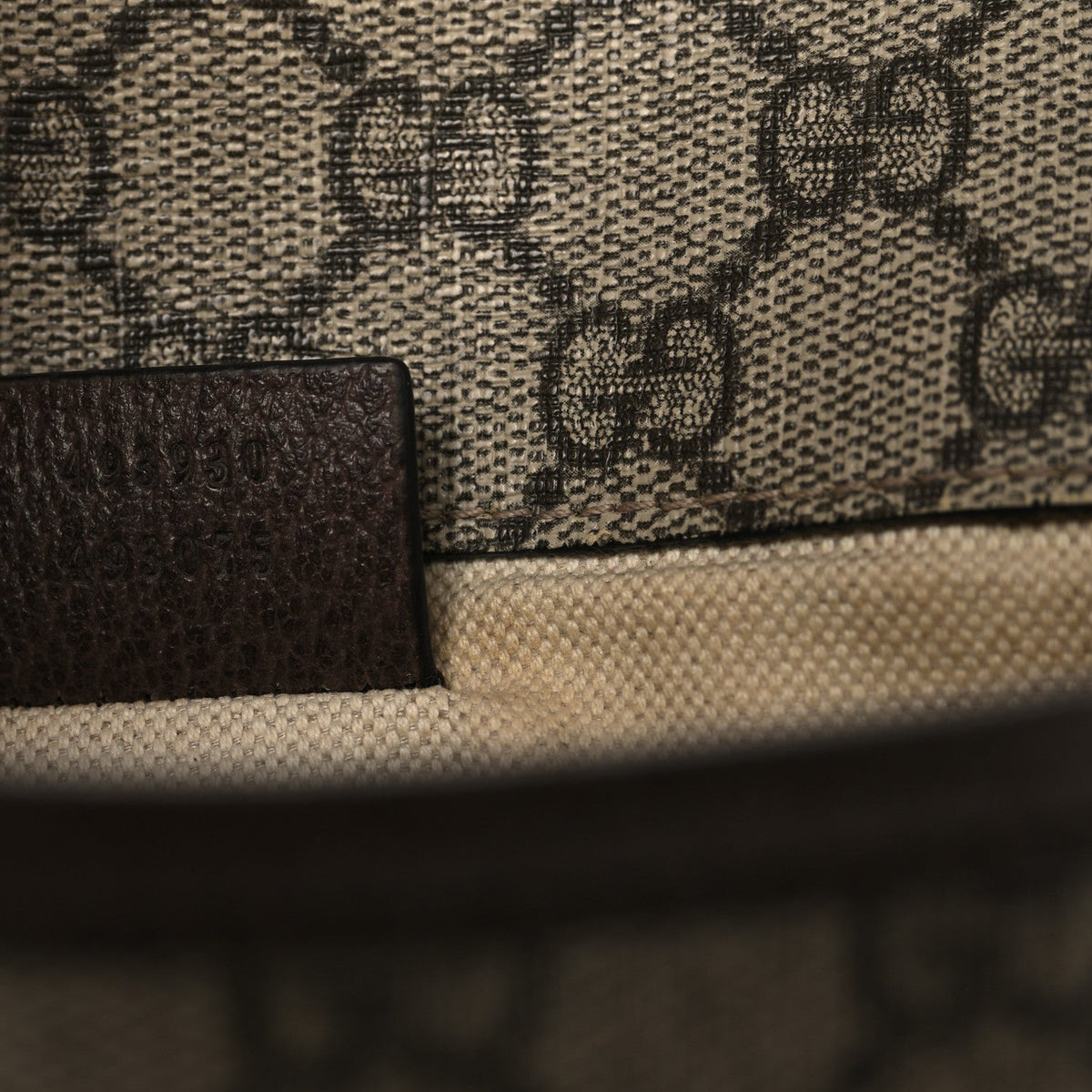 GG Supreme Monogram Neo Vintage Web Belt Bag Brown