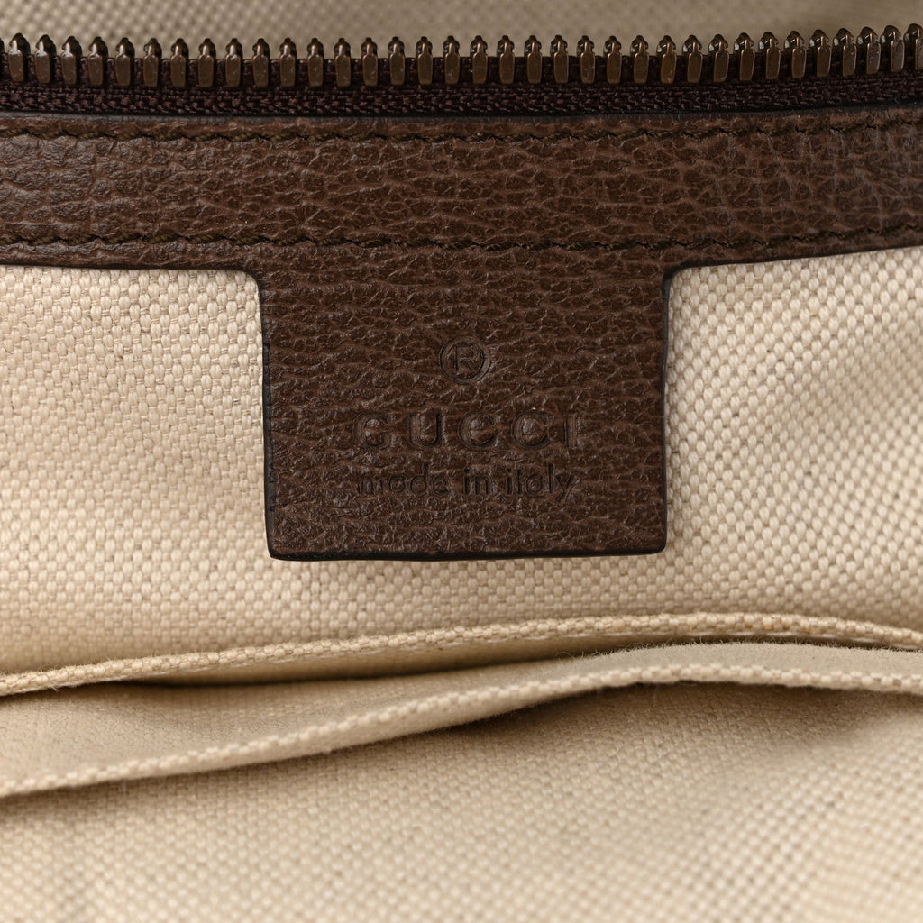 GG Supreme Monogram Calfskin Web Small Ophidia Day Backpack Beige Ebony New Acero