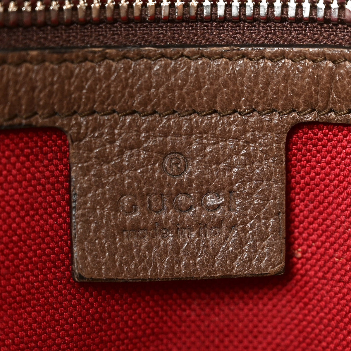 GG Supreme Monogram Textured Dollar Calfskin Small Detail Tote Beige Ebony New Acero