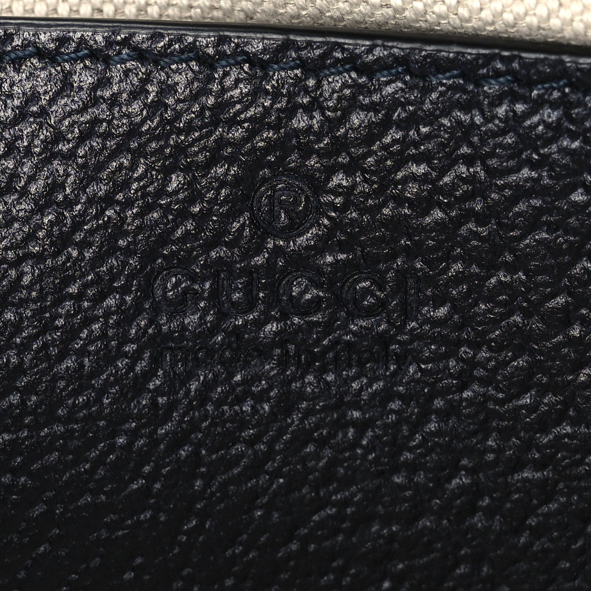 GG Supreme Monogram Textured Dollar Calfskin Web Small Ophidia GG Handbag Beige Blue