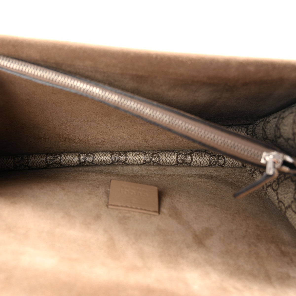 GG Supreme Monogram Small Dionysus Shoulder Bag Taupe