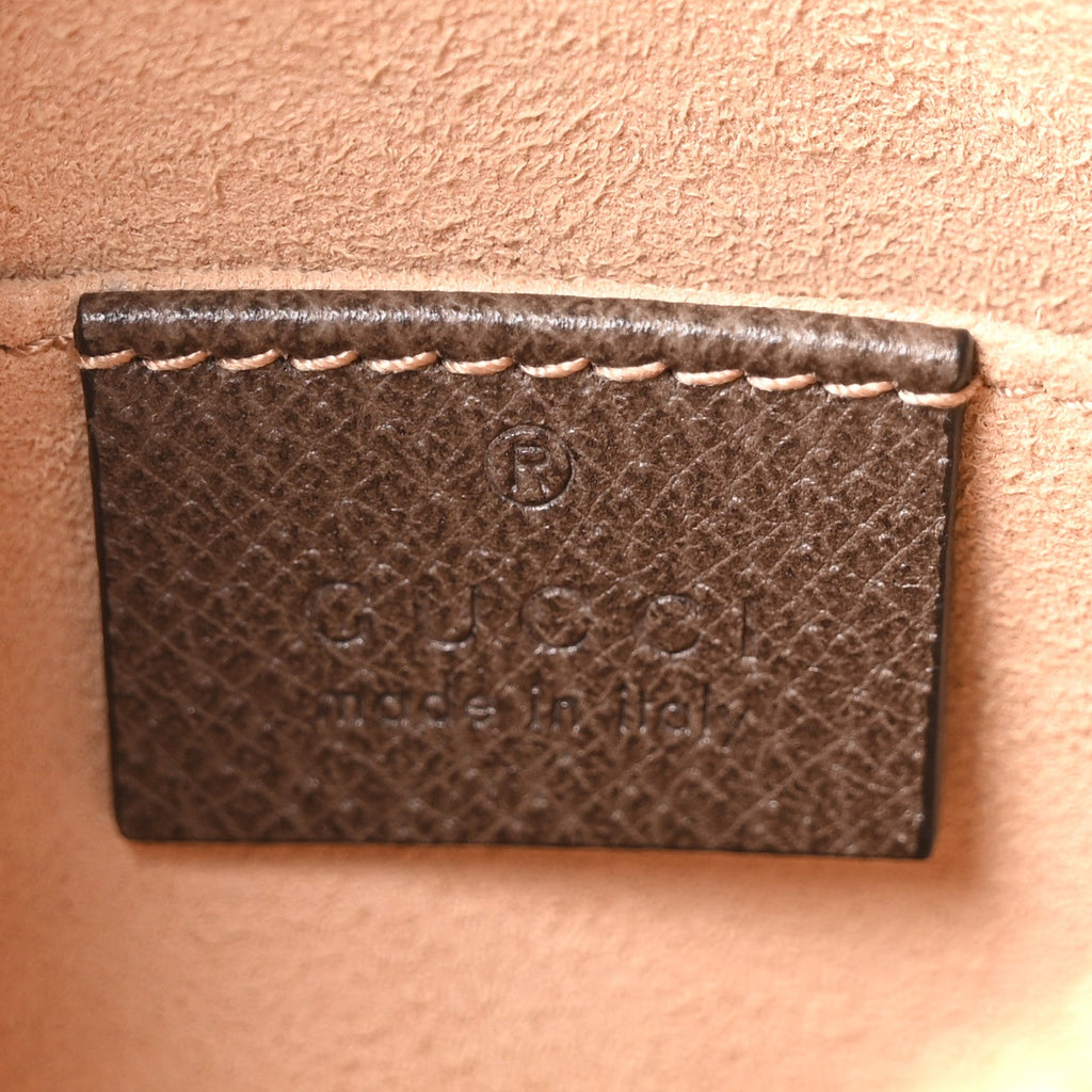 GG Supreme Monogram Web Small Ophidia Belt Bag 95 38 Dark Brown