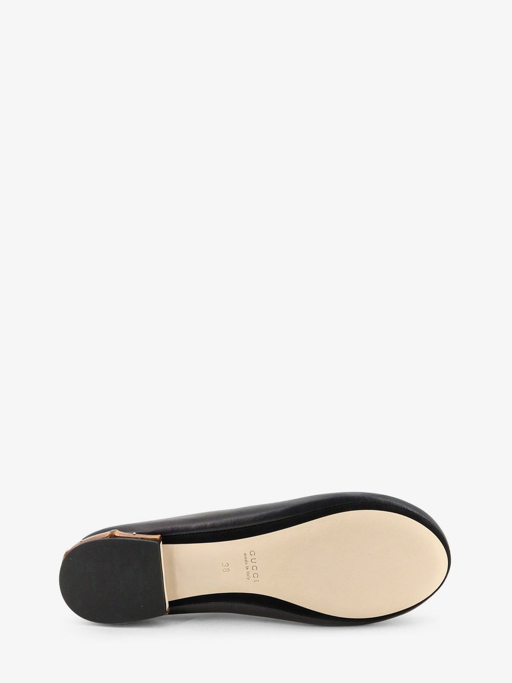 Gucci Leather and Bamboo Ballerinas Black Women