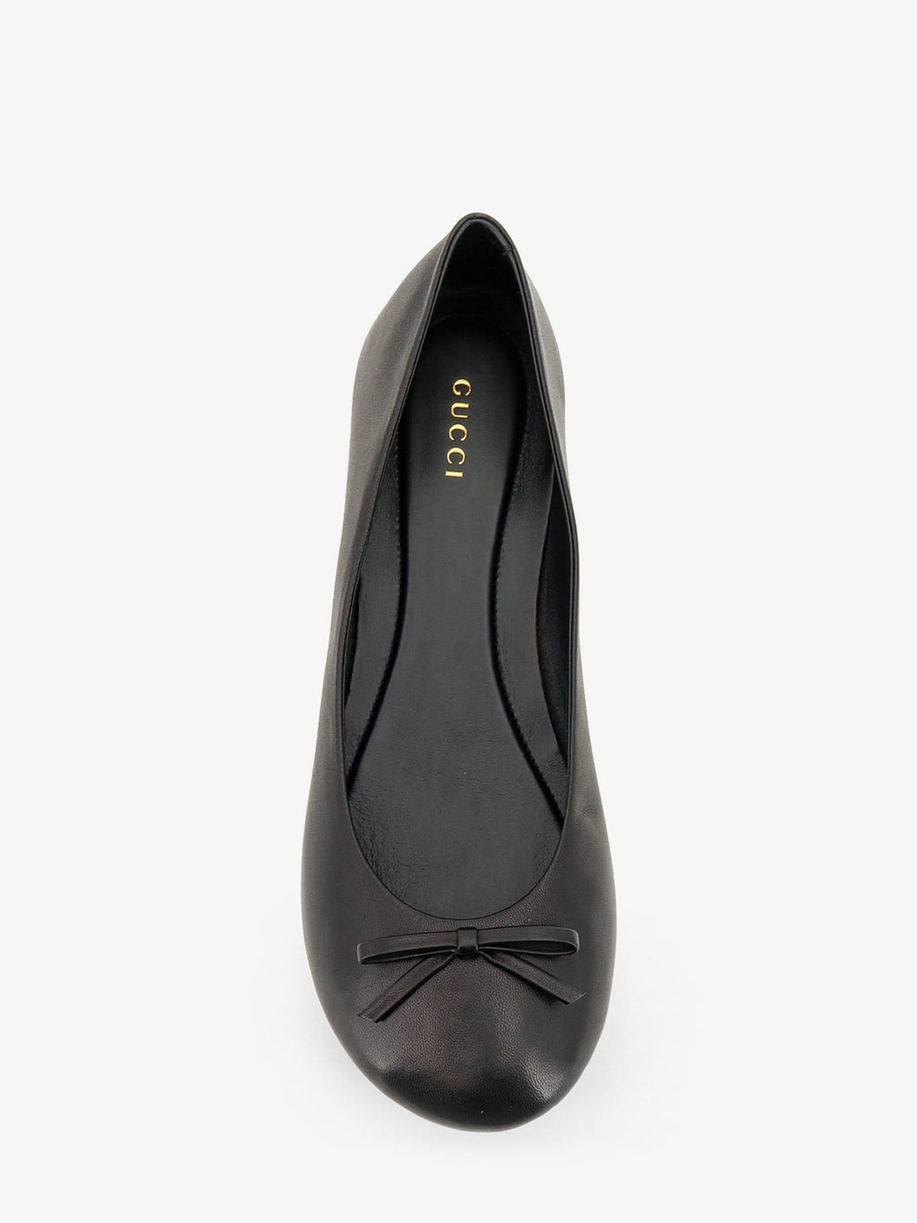 Gucci Leather and Bamboo Ballerinas Black Women