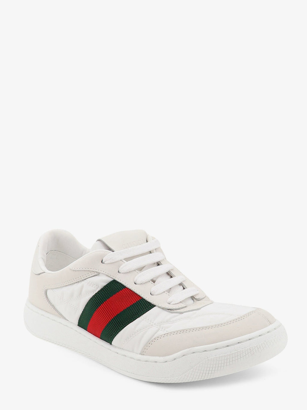 Gucci Screener Nylon Sneakers White Women