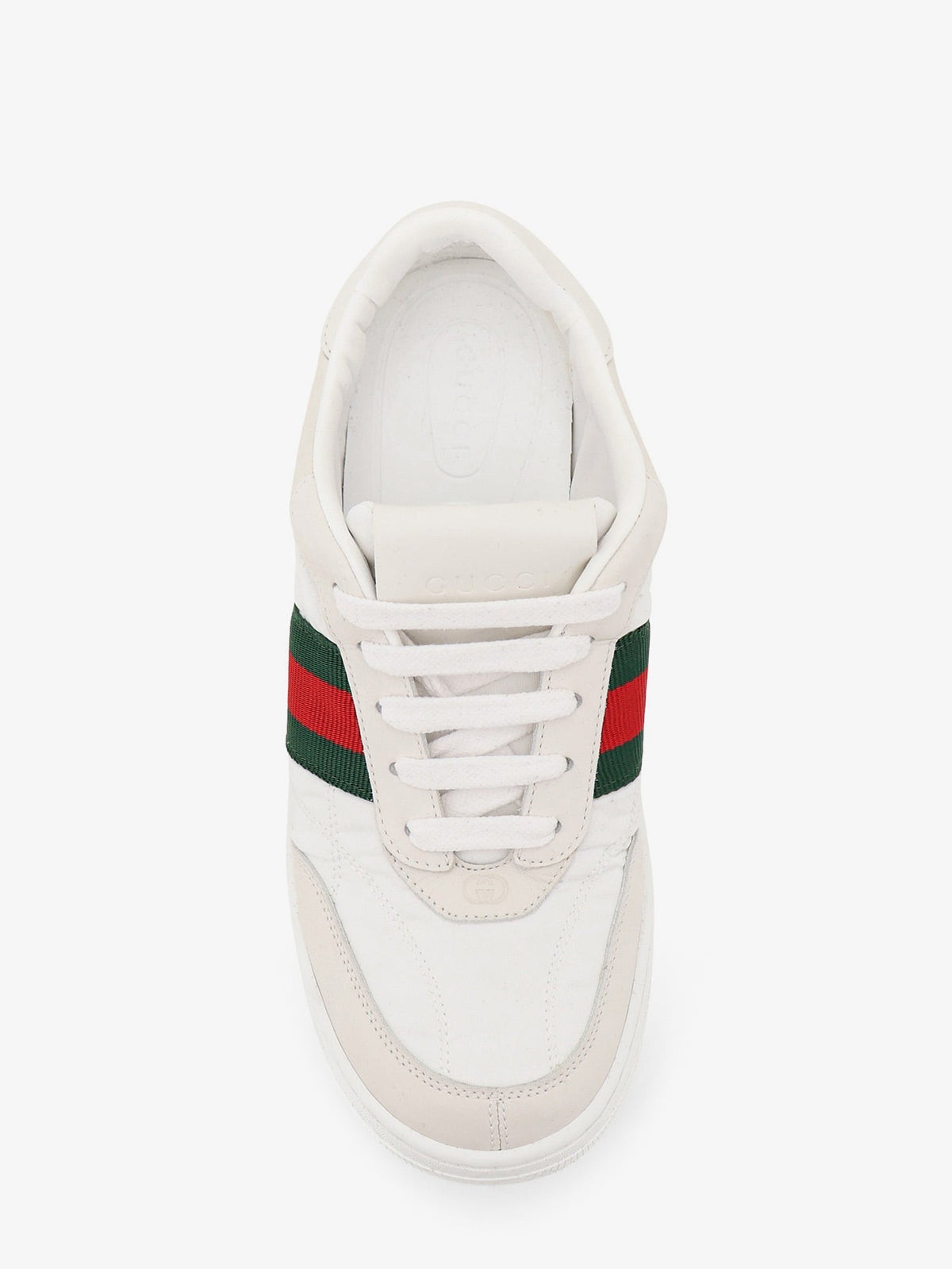 Gucci Screener Nylon Sneakers White Women
