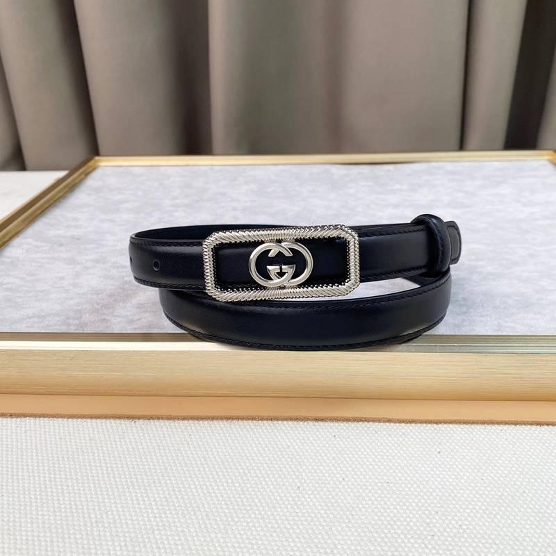 GUCCI Embellished coated-canvas and leather belt 'Black'