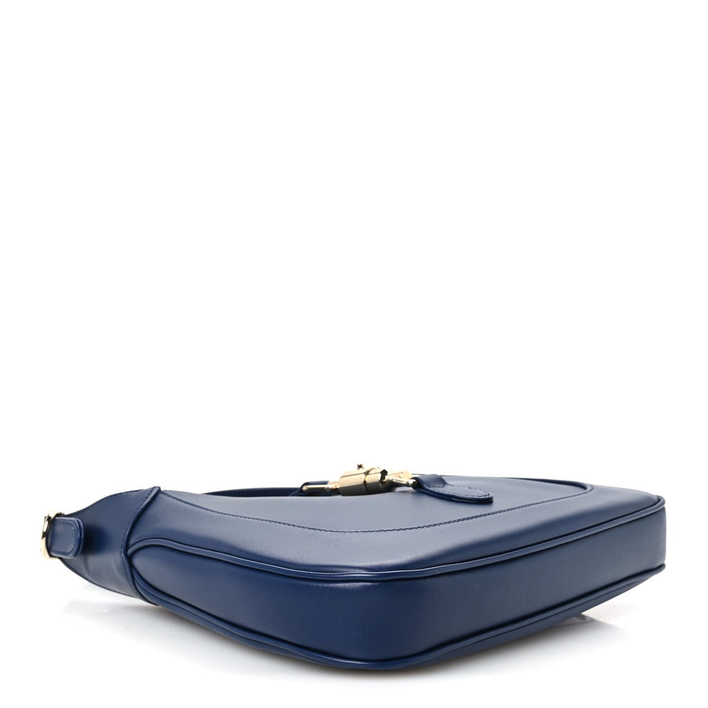 Sea Calfskin Web Medium Jackie 1961 Hobo Plastic Blue