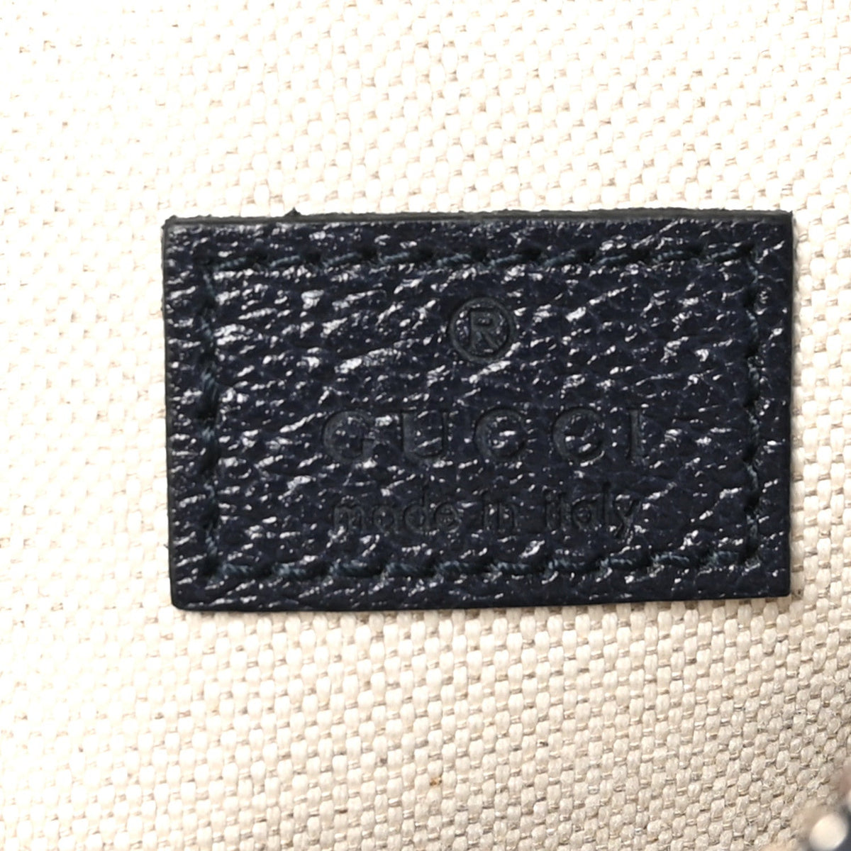 GG Supreme Monogram Textured Calfskin Web Mini Ophidia Messenger Beige Blue