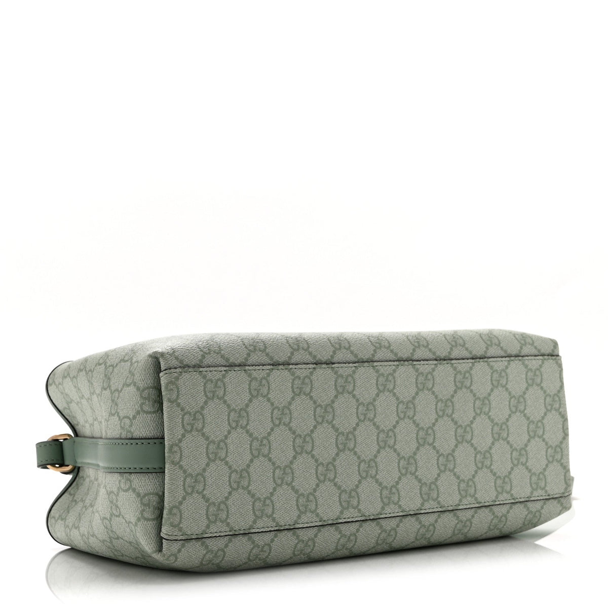 GG Supreme Monogram Emblem Medium Tote Bag Sage Green