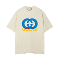 Gucci Beige Cotton T-Shirt - Luxury Casual Crew Neck (Men's)