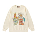 GUCCI Beige Cotton Jersey Sweatshirt New & Authentic