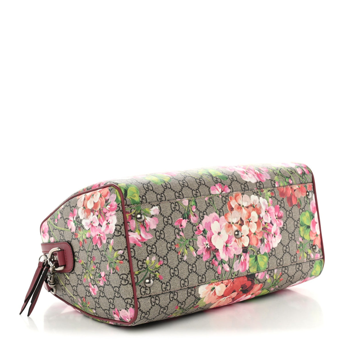 GG Supreme Monogram Blooms Medium Boston Beige Multicolor Dry Rose