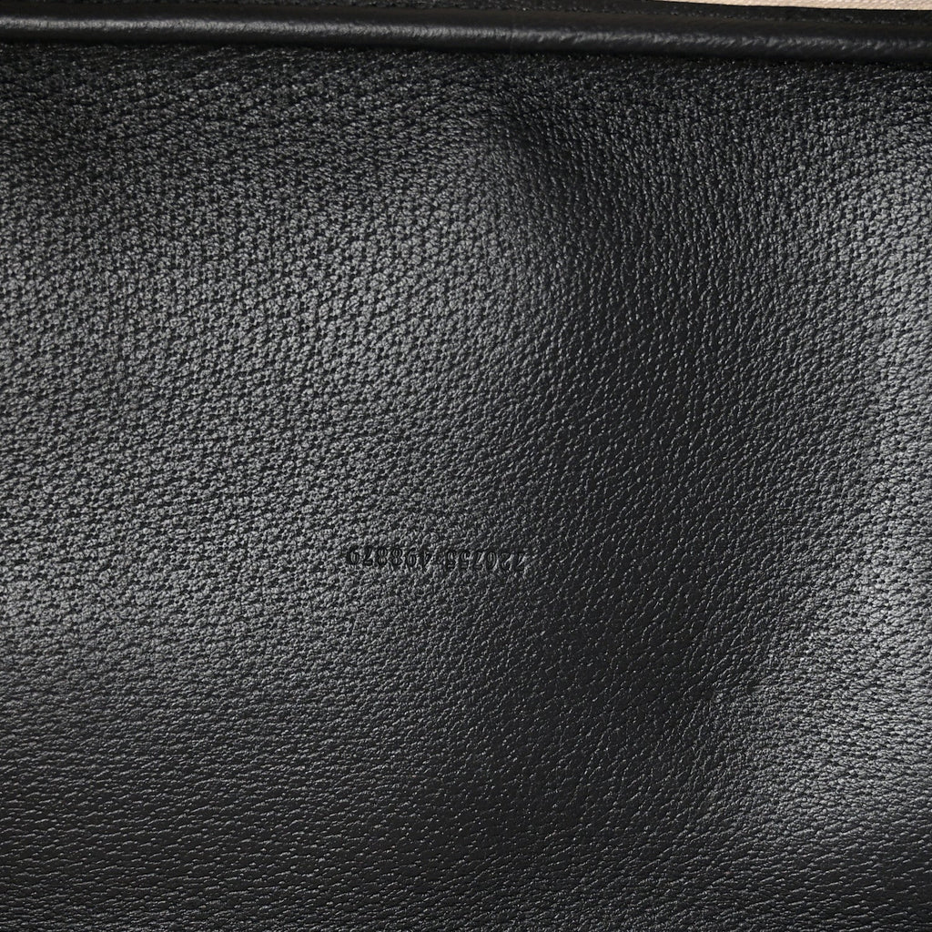 GG Supreme Monogram Textured Dollar Calfskin Web Large Ophidia Tote Beige Blue