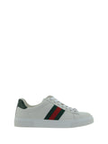 Gucci Leather Sneakers GR.WHI/VRV/GREEN ACE