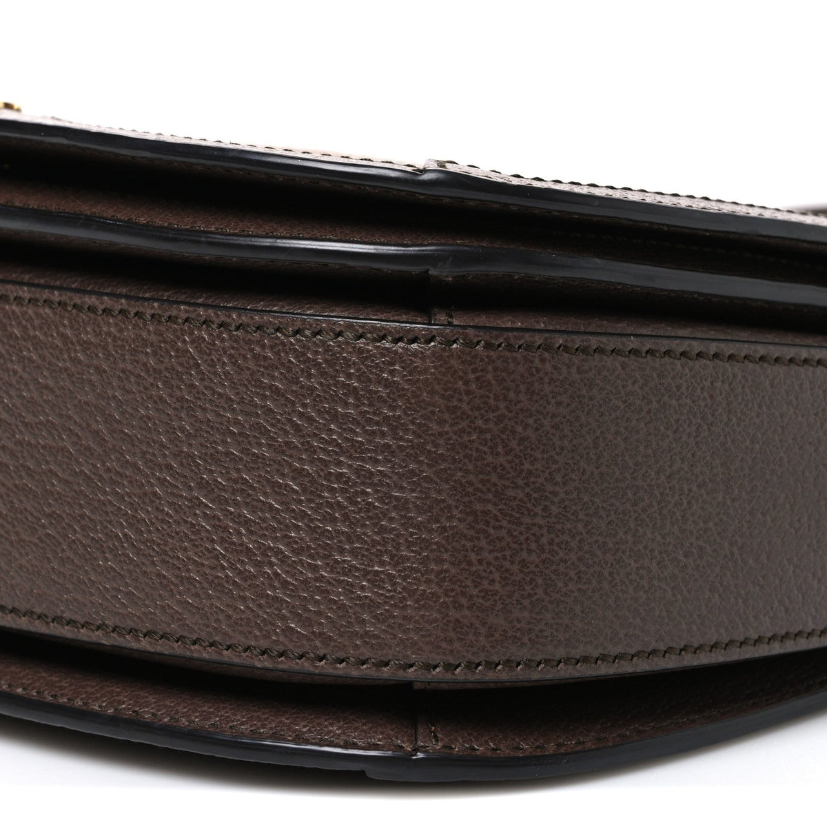 GG Supreme Monogram Web Small Ophidia Flap Messenger Bag Brown