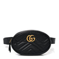 Calfskin Matelasse GG Marmont Belt Bag 95 38 Black