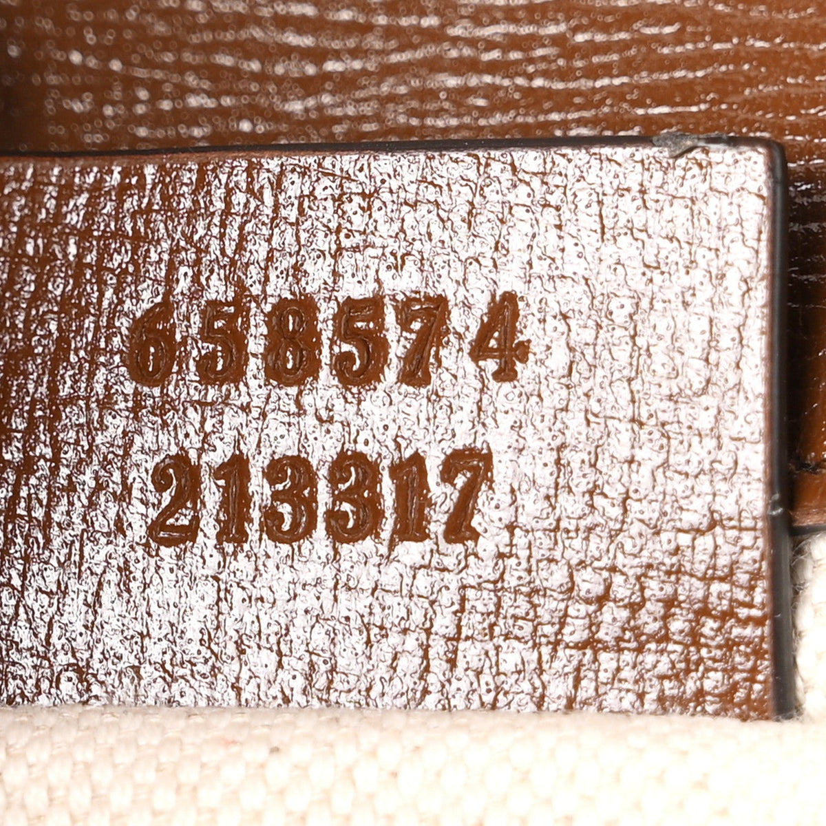 GG Supreme Monogram Web Mini Horsebit 1955 Shoulder Bag Beige Brown Sugar