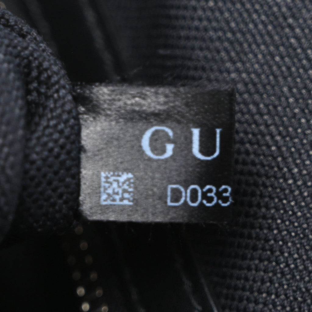 GG Supreme Monogram Appia Calfskin Web Flat Messenger Bag Black Grey