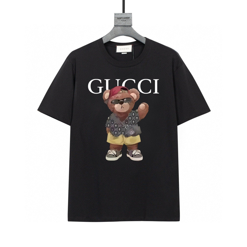 Gucci T-Shirt Black Crew Neck – Luxury Cotton Essential