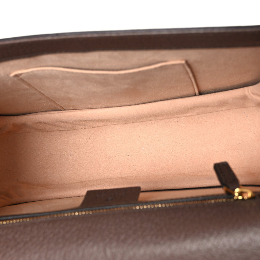 GG Supreme Monogram Web Small Ophidia Flap Messenger Bag Brown