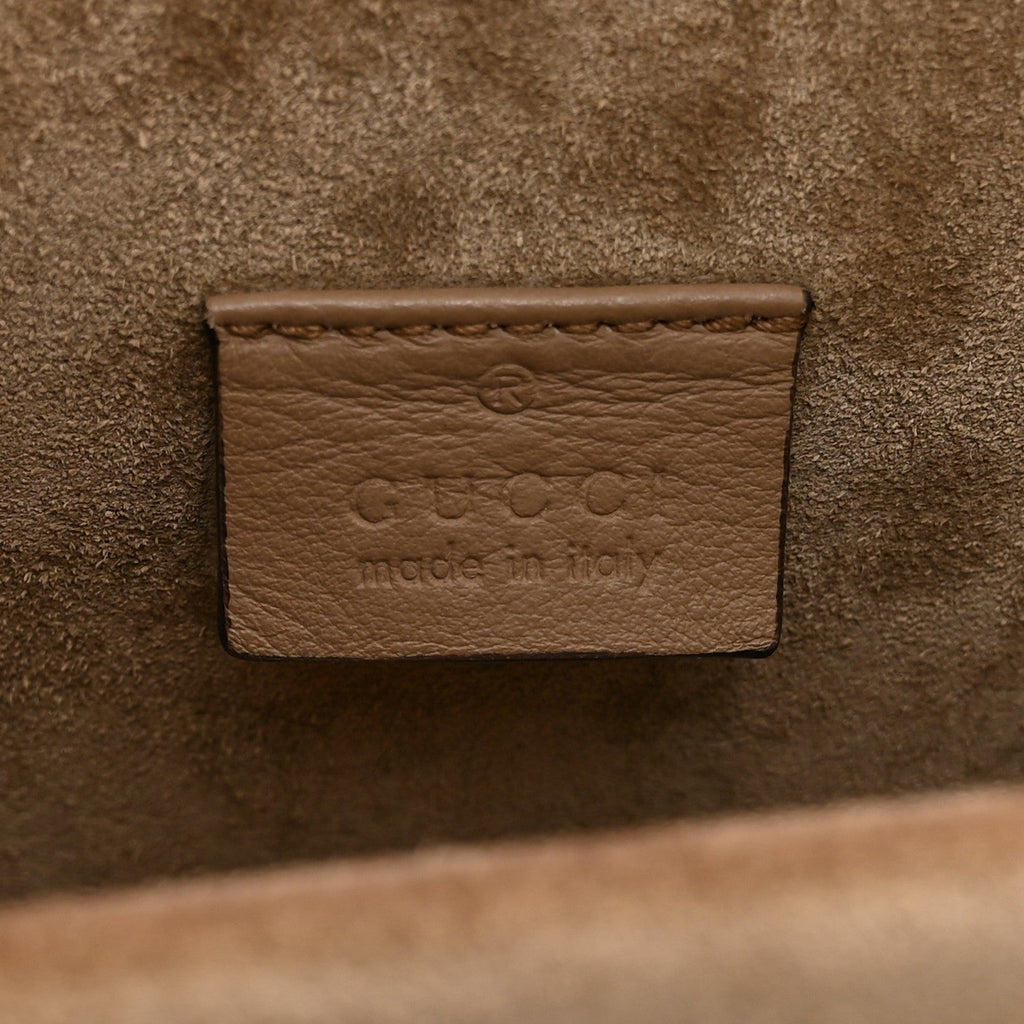 GG Supreme Monogram Mini Dionysus Shoulder Bag Taupe