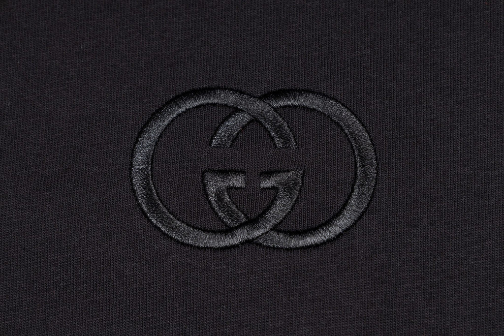 Gucci GG T-Shirt Without Collar 'Black' – Luxury Cotton Tee