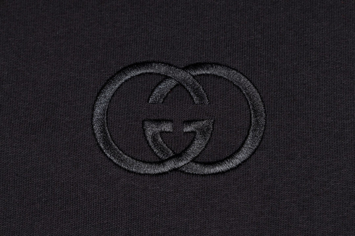 Gucci GG T-Shirt Without Collar 'Black' – Luxury Cotton Tee
