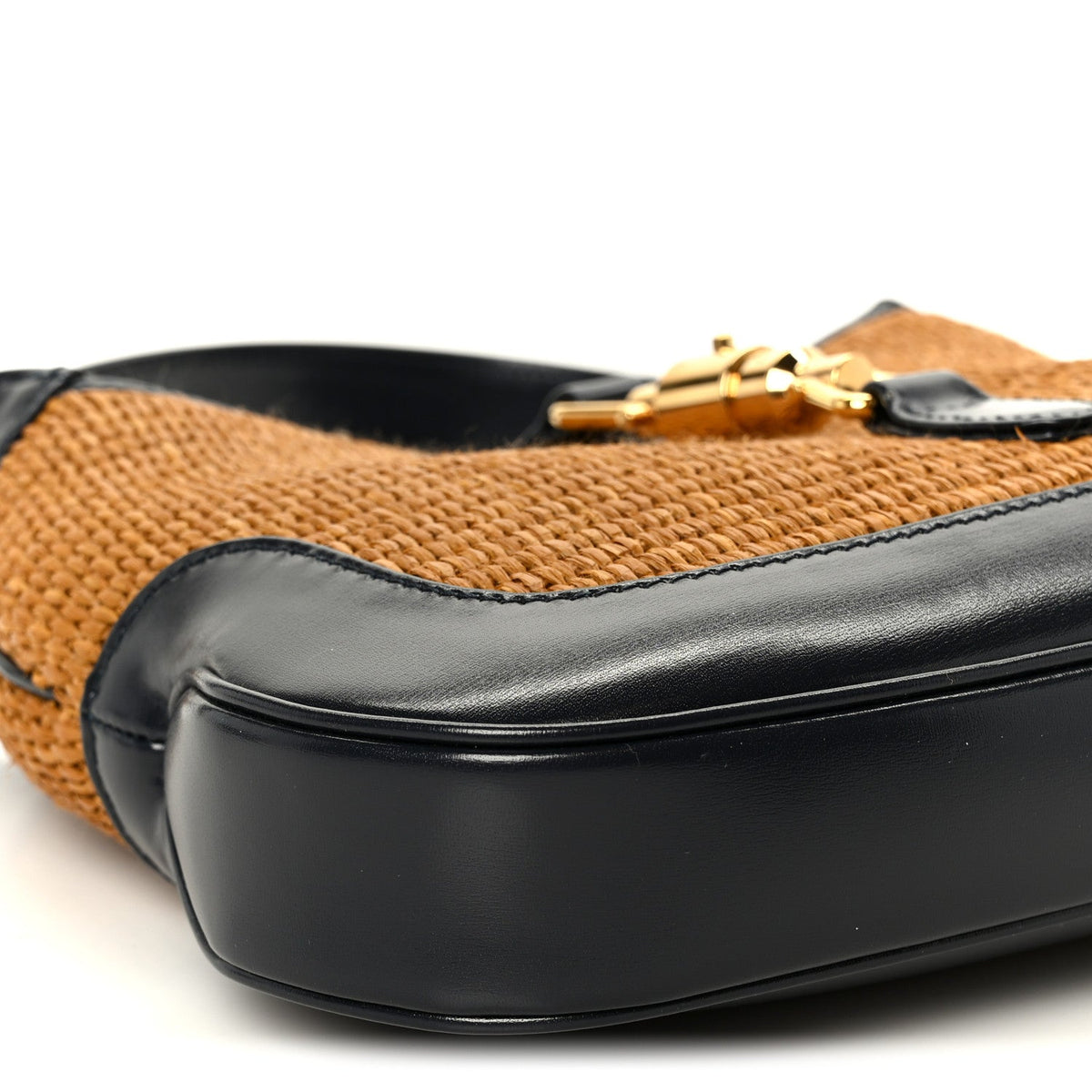 Straw Lux Boarded Dyana Lux Calfskin Small Jackie 1961 Hobo Natural Blue