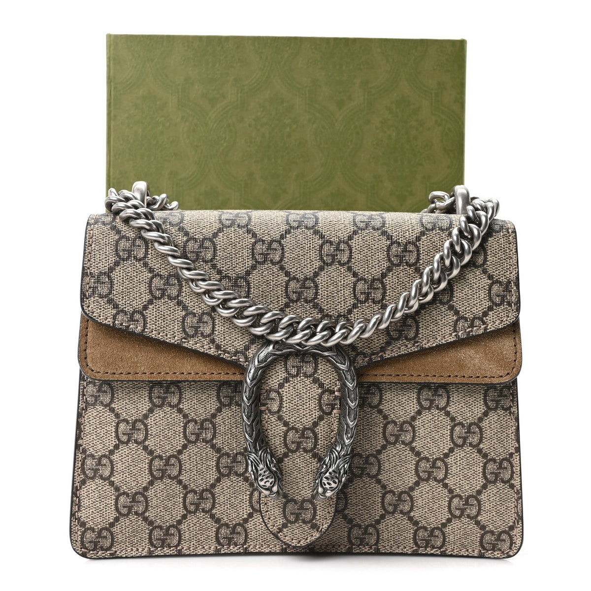 GG Supreme Monogram Mini Dionysus Shoulder Bag Taupe
