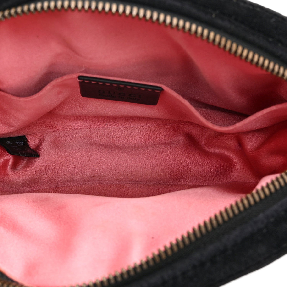 Velvet Matelasse GG Marmont Belt Bag 85 34 Black