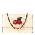 Guccissima Mini Cherry Chain Bag White