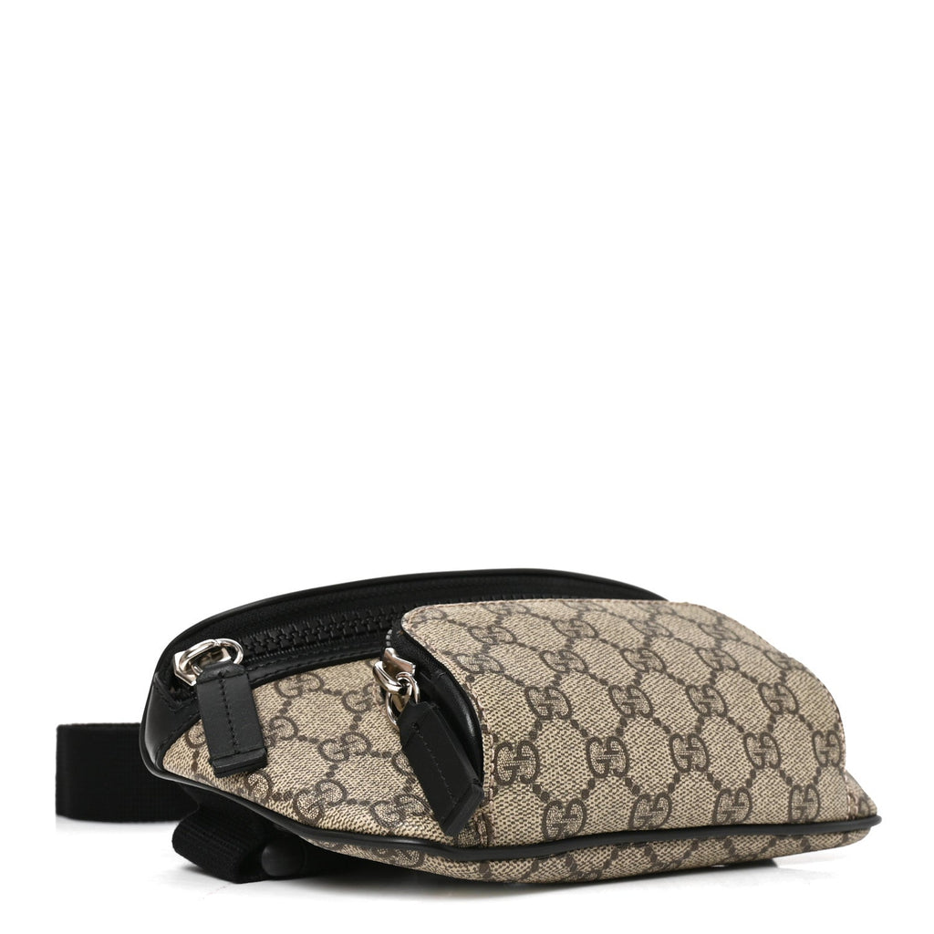 GG Supreme Monogram Belt Bag Black